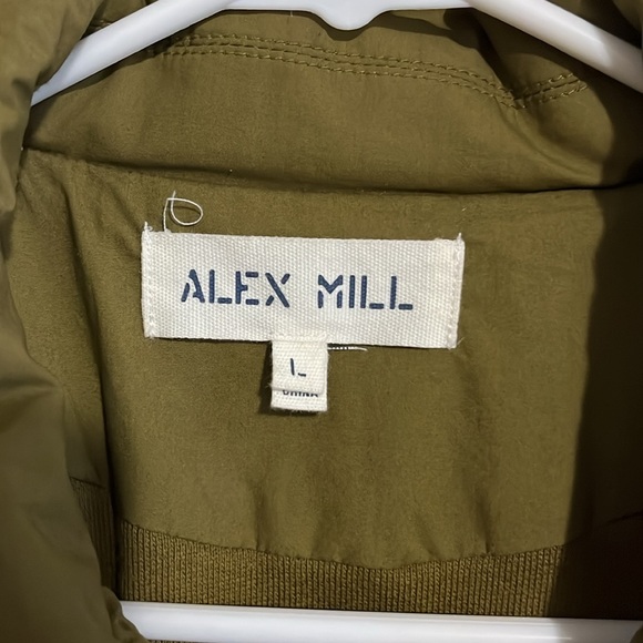 Alex Mill Quilted Cropped Jacket in green size large - Picture 4 of 5